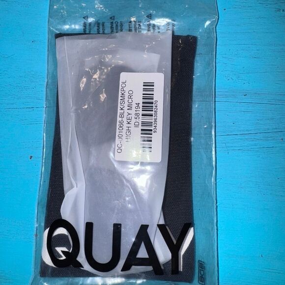 NEW Quay Australia High Key Micro Polarized Sunglasses Black Smoke - Picture 6 of 9